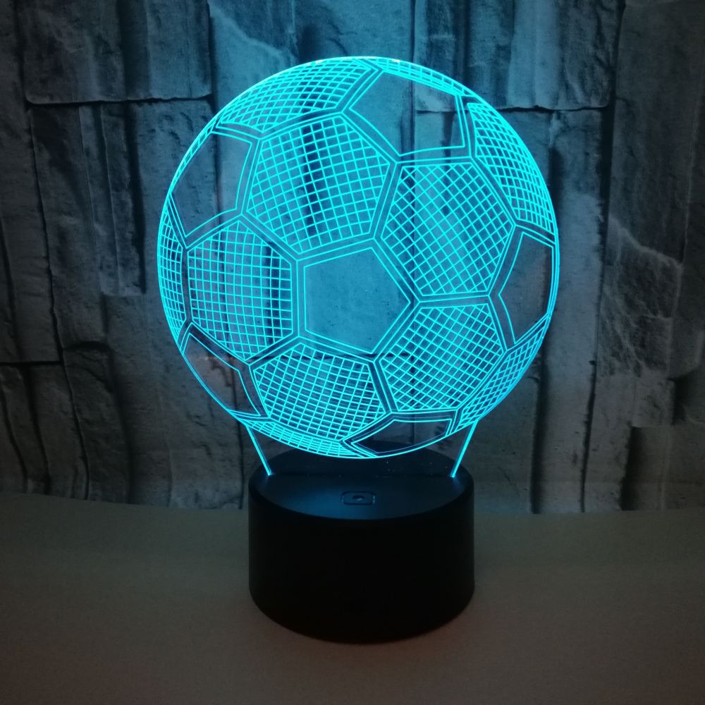 Lampada LED 3D pallone da calcio ottimo idea regalo