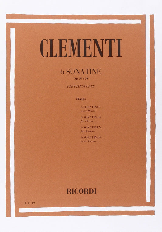 6 Sonatine Op. 37 e 38 - Clementi Ed.Ricordi