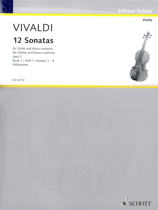 12 Sonatas Op 2 Book 1 Violin & Piano - Schott