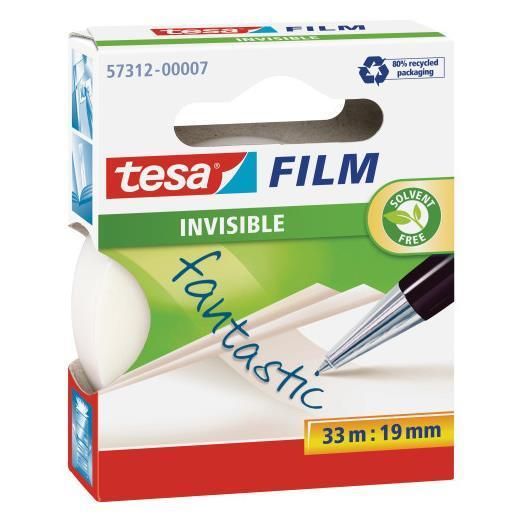 Tesa film nastro adesivo invisibile 33m:19mm - Scrivibile