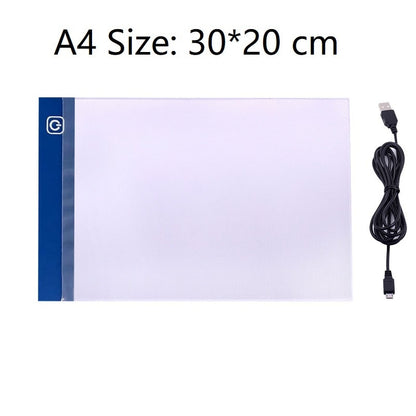 Tavola lavagnetta Pad luminosa LED da disegno formato A4