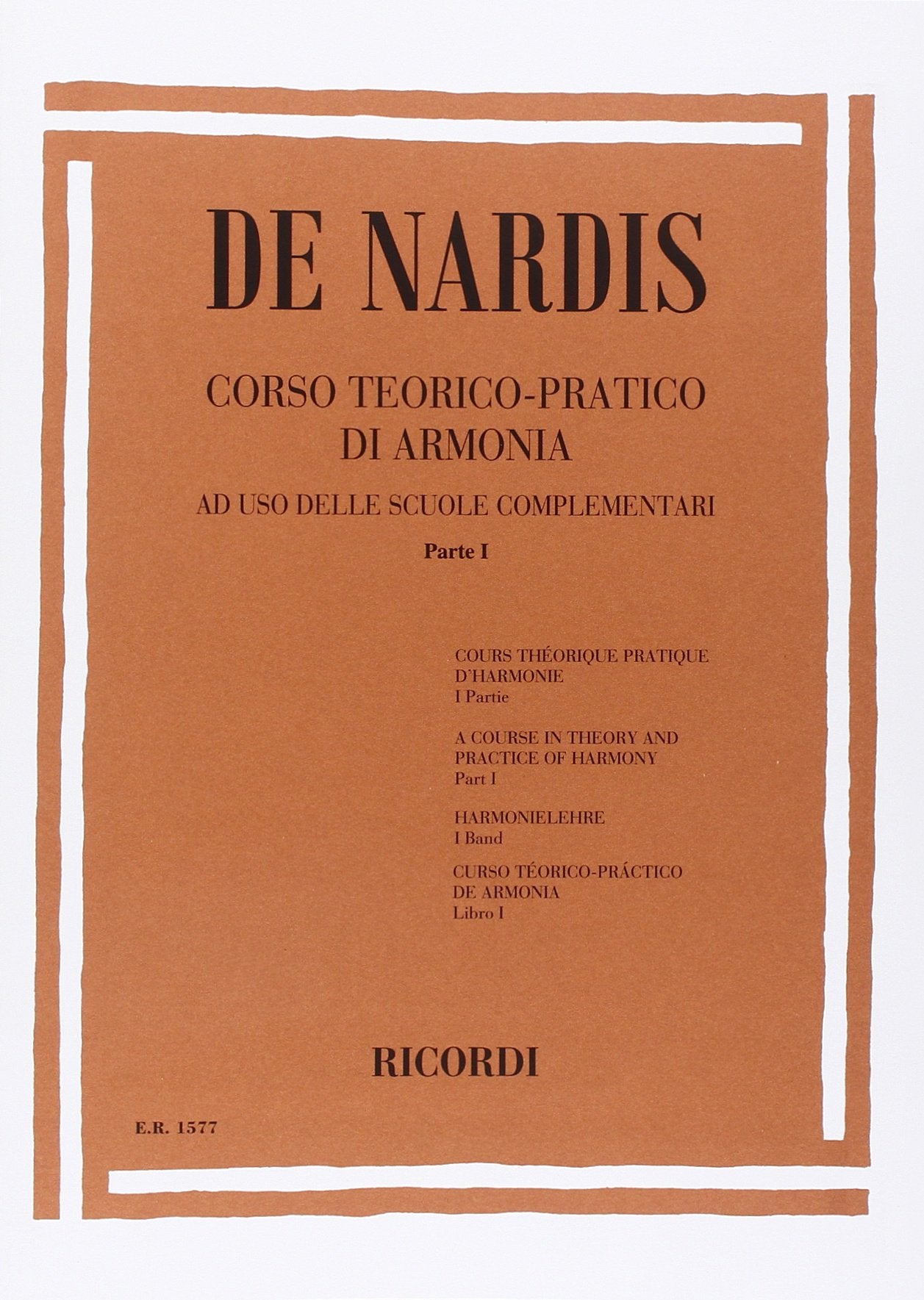 Corso teorico pratico di armonia -De Nardis