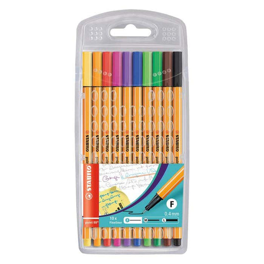 Fineliner - STABILO point 88 - Astuccio da 10 - Colori assortiti